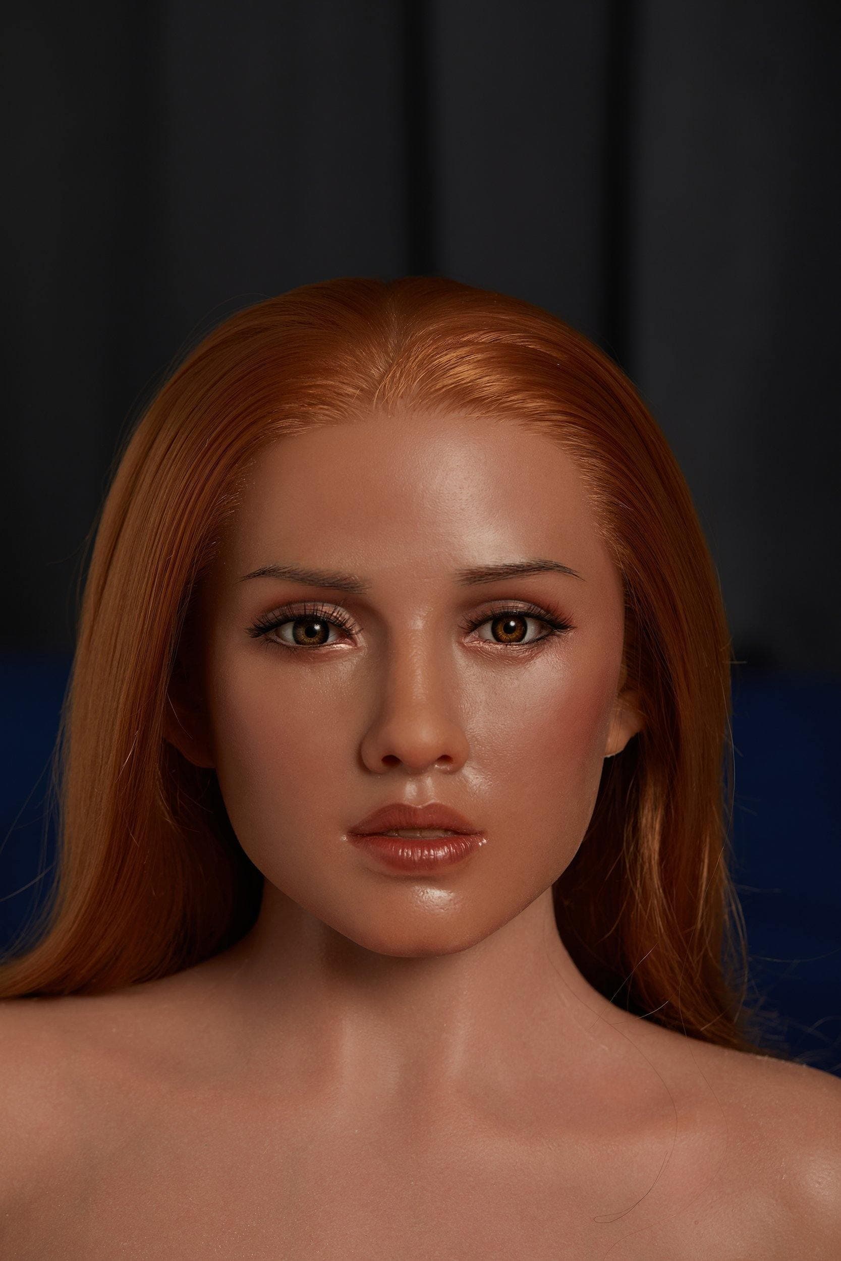 Single Head With Hair Implanted--USBBDOLL Silicone Sex Doll - usbbdoll